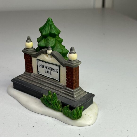 Dept 56 Independence Hall - Sign Only - Heritage Village Landmark Series 1998 - Picture 2 of 8